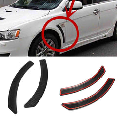 2pcs Fender Front Side Body Marker Wing Vent Trim Cover ABS Plastic