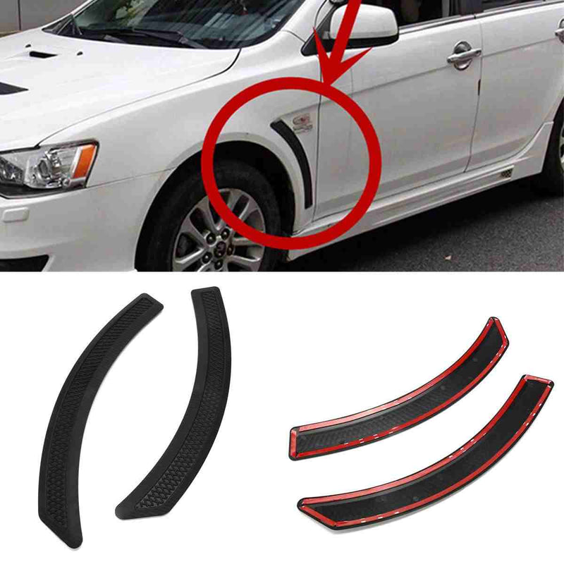 2pcs Fender Front Side Body Marker Wing Vent Trim Cover ABS Plastic