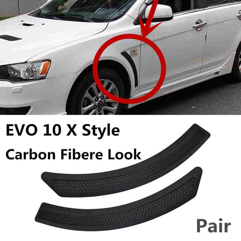 2pcs Fender Front Side Body Marker Wing Vent Trim Cover ABS Plastic