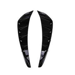 2pcs Glossy Black Car Side Fender Vent Air Wing Cover Trim (A-104)
