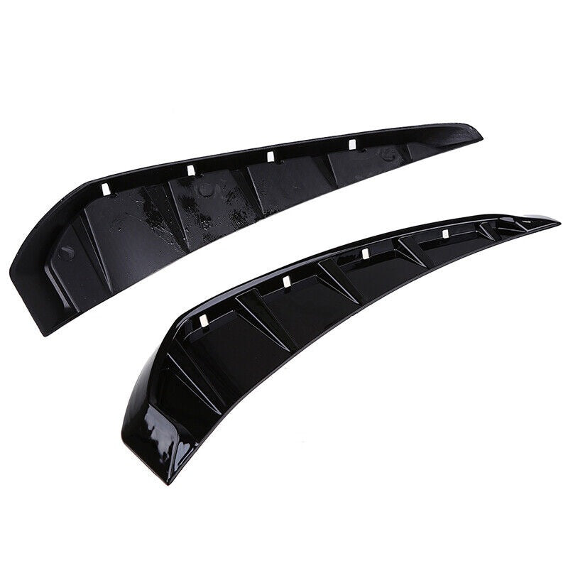 2pcs Glossy Black Car Side Fender Vent Air Wing Cover Trim (A-104)