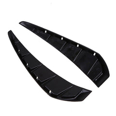 2pcs Glossy Black Car Side Fender Vent Air Wing Cover Trim (A-104)