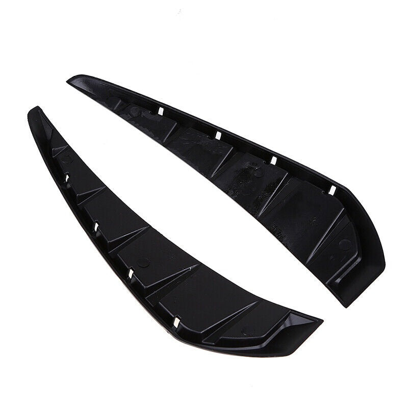 2pcs Glossy Black Car Side Fender Vent Air Wing Cover Trim (A-104)