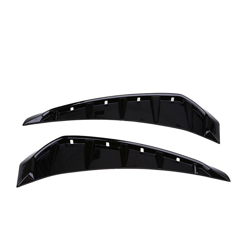 2pcs Glossy Black Car Side Fender Vent Air Wing Cover Trim (A-104)