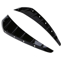 2pcs Glossy Black Car Side Fender Vent Air Wing Cover Trim (A-104)
