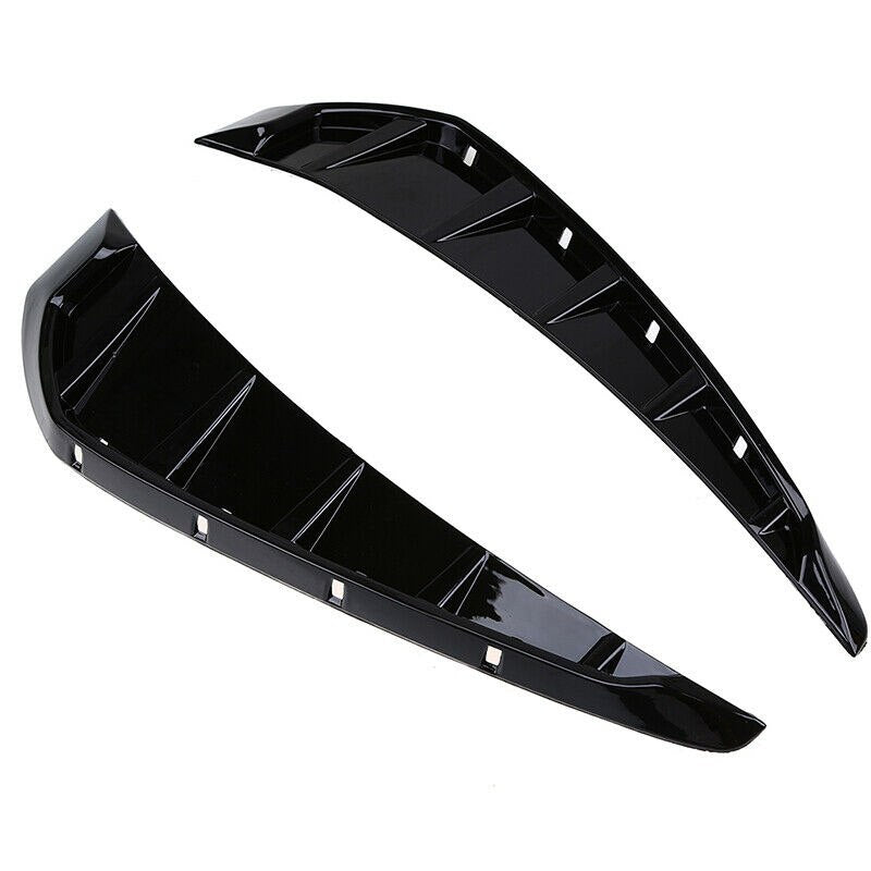 2pcs Glossy Black Car Side Fender Vent Air Wing Cover Trim (A-104)