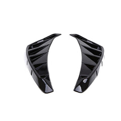 2pcs Glossy Black Car Side Fender Vent Air Wing Cover Trim (A-104)