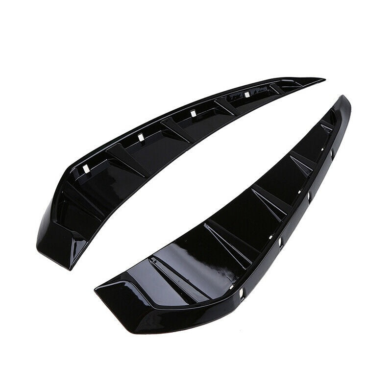 2pcs Glossy Black Car Side Fender Vent Air Wing Cover Trim (A-104)