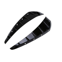 2pcs Glossy Black Car Side Fender Vent Air Wing Cover Trim (A-104)