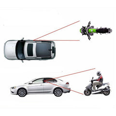 2pcs Left / Right Side Car Auto B Pillar Of Black Row Rear View Mirror Improve Visual Range Blind Spot