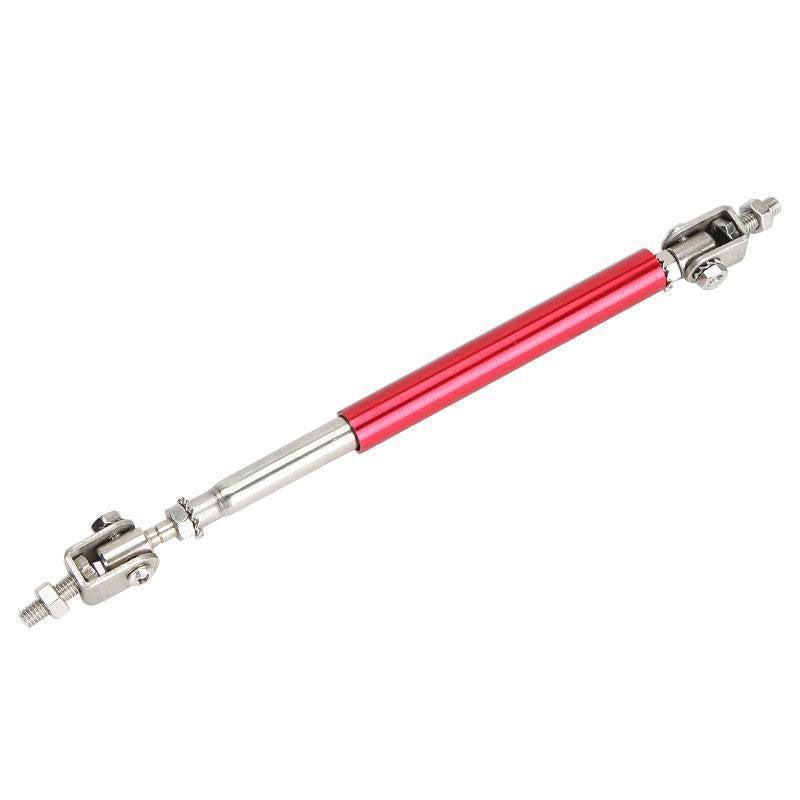 2pcs Red MEDIUM Adjustable Universal Front Rear Bumper Lip Splitter Strut Brace Rod Support Bar