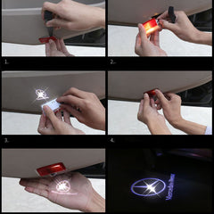 2pcs Suitable For Mercedes-Benz E A B C ML Class w212 w166 w176 Series Car Door Welcome Lights Ghost Shadow Led Projector Logo Light