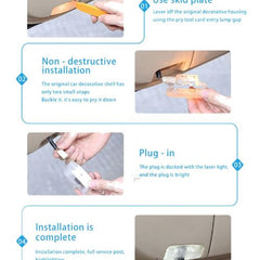 2pcs Suitable For Toyota Fortuner Car Door Welcome Lights Ghost Shadow Led Projector Logo Light