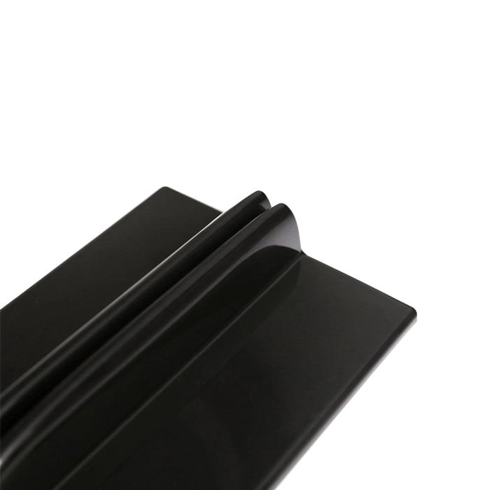 2pcs Universal 75cm Black Car Side Skirt Rocker Splitters Winglet Wings Canard Diffuser