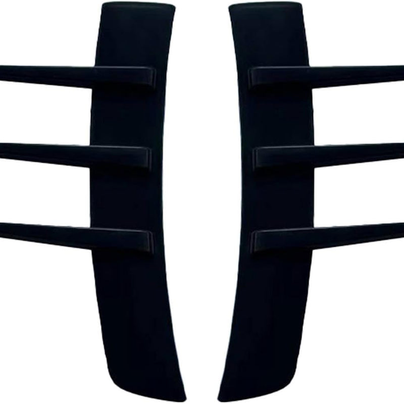 2Pcs Universal Car Spoiler Canards Kit Front Bumper Splitter, Anti-Collision Fender Side Vents Stickers