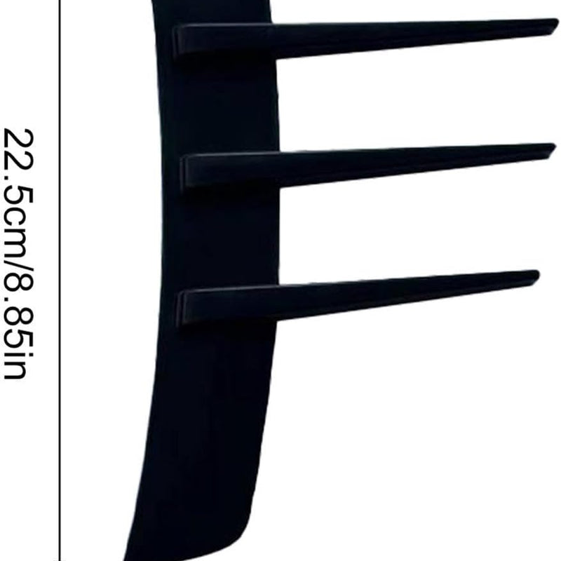 2Pcs Universal Car Spoiler Canards Kit Front Bumper Splitter, Anti-Collision Fender Side Vents Stickers