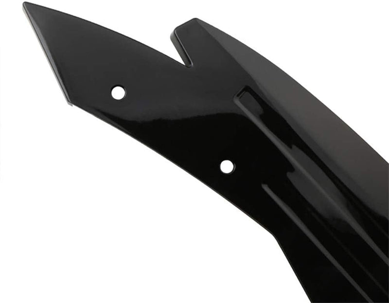 2pcs Universal Rear Bumper Lip Diffuser Splitter Canard Protector Front Bumper Lip Body Kit Front Bumper Side Skirt Spoiler Splitter (Black)