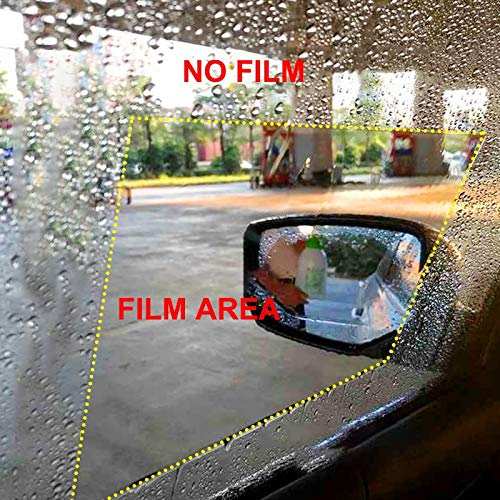 2pcs Universal Rear-View Mirror Waterproof Anti Fog Rainproof Anti-Water Protective Film Sticker for Car