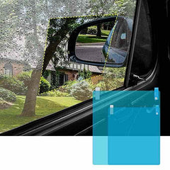 2pcs Universal Rear-View Mirror Waterproof Anti Fog Rainproof Anti-Water Protective Film Sticker for Car