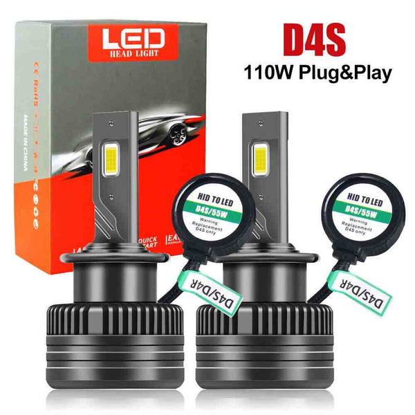2X 110W LED Headlight Bulbs Replace D4S HID Xenon Conversion Kit For Car