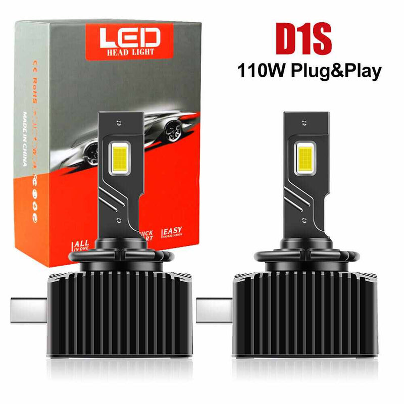 2X 55W LED Headlight Bulbs Replace D1S HID Xenon Conversion Kit For Car