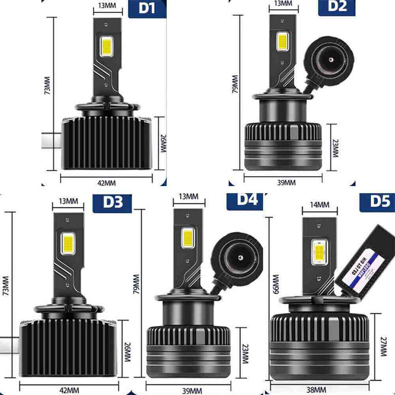 2X 55W LED Headlight Bulbs Replace D2S HID Xenon Conversion Kit For Car