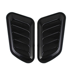 2X Car Decorative Air Flow Intake Hood Scoop Bonnet Vent Cover Universal Black