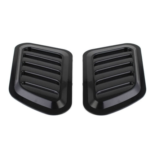 2X Car Decorative Air Flow Intake Hood Scoop Bonnet Vent Cover Universal Black