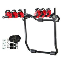 3 Bike Bicycle Cycle Deluxe Rear Mount Car Rack Carrier Universal Fitting Saloon Hatchback SUV