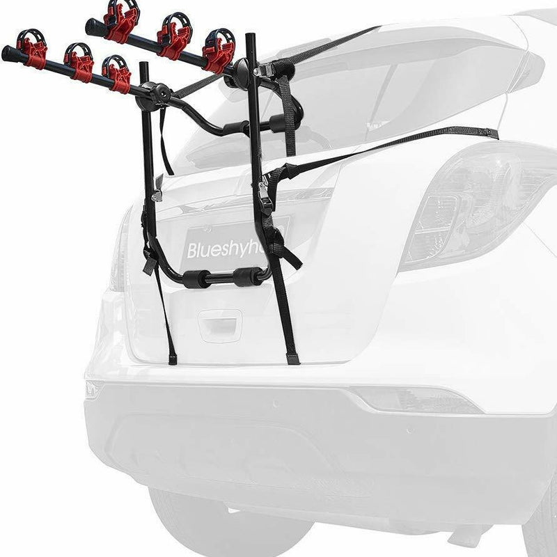 3 Bike Bicycle Cycle Deluxe Rear Mount Car Rack Carrier Universal Fitting Saloon Hatchback SUV