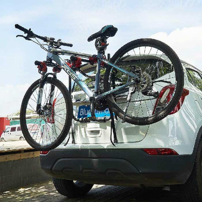 3 Bike Bicycle Cycle Deluxe Rear Mount Car Rack Carrier Universal Fitting Saloon Hatchback SUV