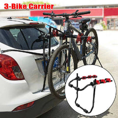 3 Bike Bicycle Cycle Deluxe Rear Mount Car Rack Carrier Universal Fitting Saloon Hatchback SUV
