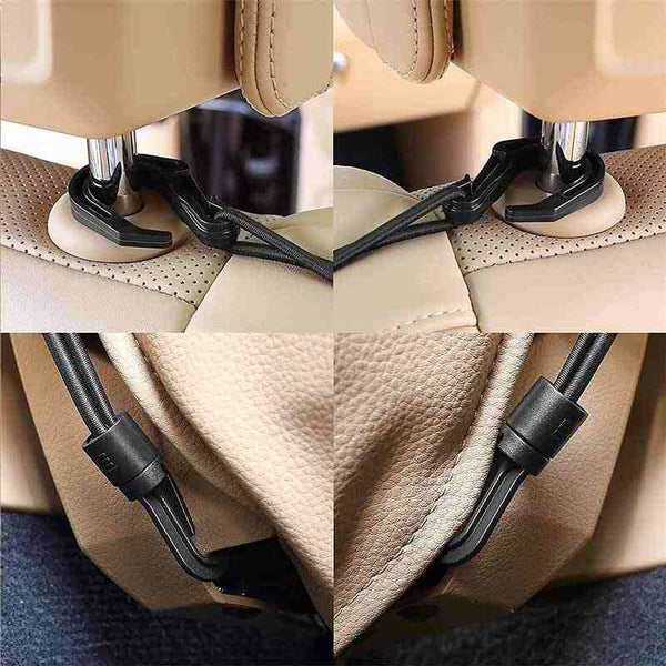 3-Layer Car Mesh Organizer, Seat Back Net Bag, Barrier of Backseat Pet Kids, Cargo Tissue Purse Holder, Driver Storage Netting Pouch