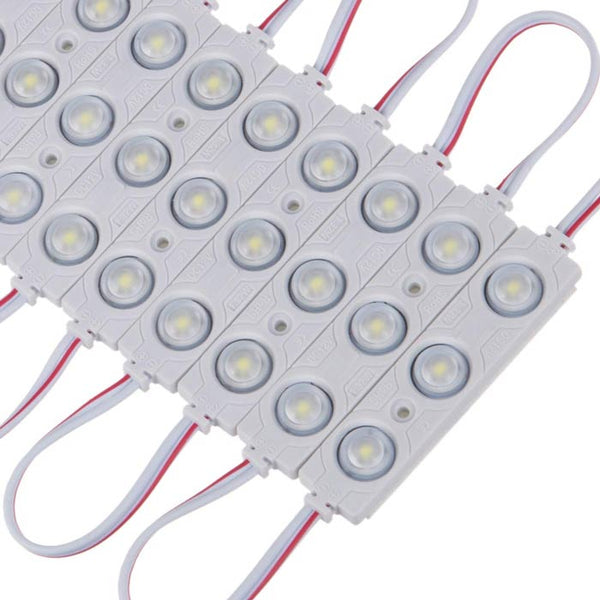 10pcs 3 LED SMD White Round Light Module Light Strip DC 12V