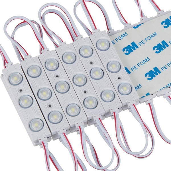 10pcs 3 LED SMD White Round Light Module Light Strip DC 12V