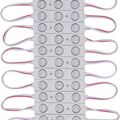 10pcs 3 LED SMD White Round Light Module Light Strip DC 12V