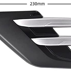 2pcs Carbon Fibre Car Fender Side Vents Compatible Decorative Air Flow Intake For Exterior Parts in ABS