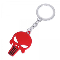 PUNISHER 3D Logo Emblem Metal Keychain For Gen Z, Travellers, Office, Bikes, Cycles And Cars