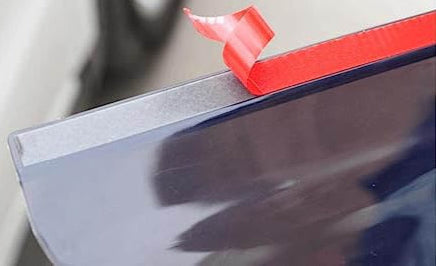 Black Tinted Car Side Mirror Rain Guard Visor (Set Of 2pcs Without Outer Packaging)