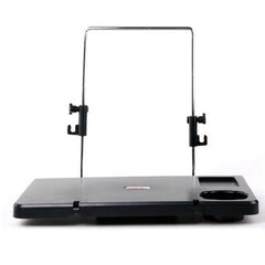 Car Multi Tray Laptop Table Cup Holder Work Desk (Black)