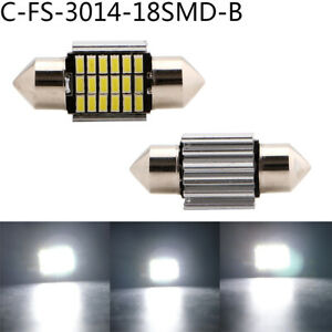 1pc 31mm 18 LED SMD Festoon White C5W Bulb Car 3030 Interior 6428 DE3021
