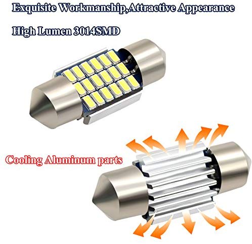 1pc 31mm 18 LED SMD Festoon White C5W Bulb Car 3030 Interior 6428 DE3021