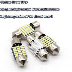 1pc 31mm 18 LED SMD Festoon White C5W Bulb Car 3030 Interior 6428 DE3021