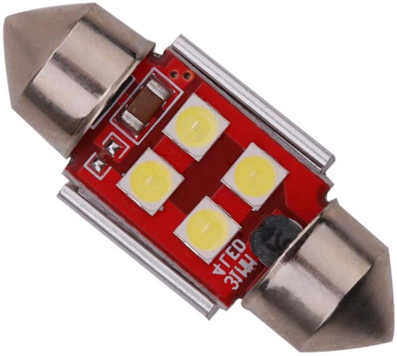1pc 31mm Festoon White LED SMD C5W Bulb Car 4-3030 Interior 6428 DE3021