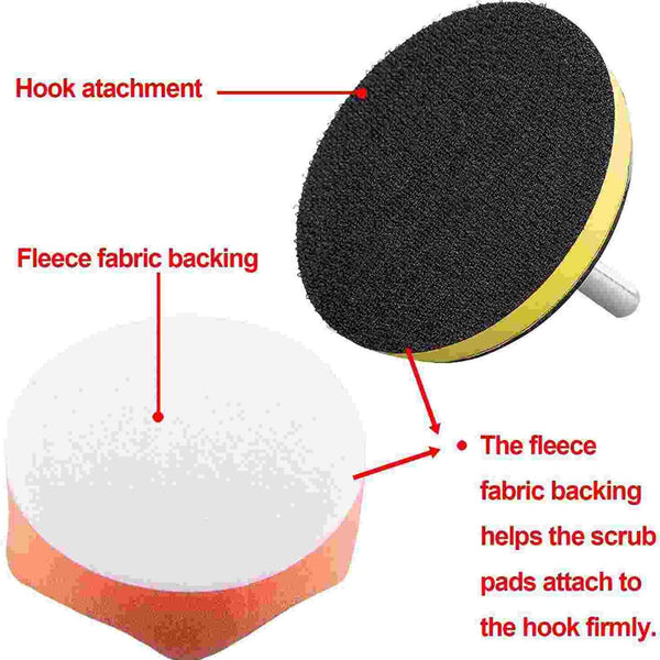 31pcs Buffing Pads Polishing Mop Car Wheel Buffer Polisher Kit Drill Attachment