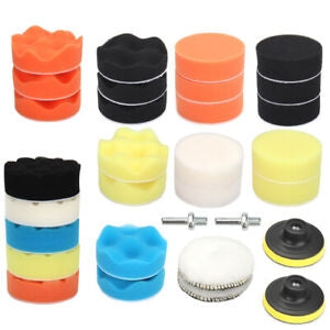 31pcs Buffing Pads Polishing Mop Car Wheel Buffer Polisher Kit Drill Attachment