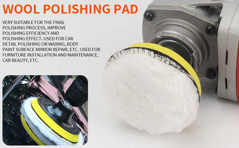 31pcs Buffing Pads Polishing Mop Car Wheel Buffer Polisher Kit Drill Attachment