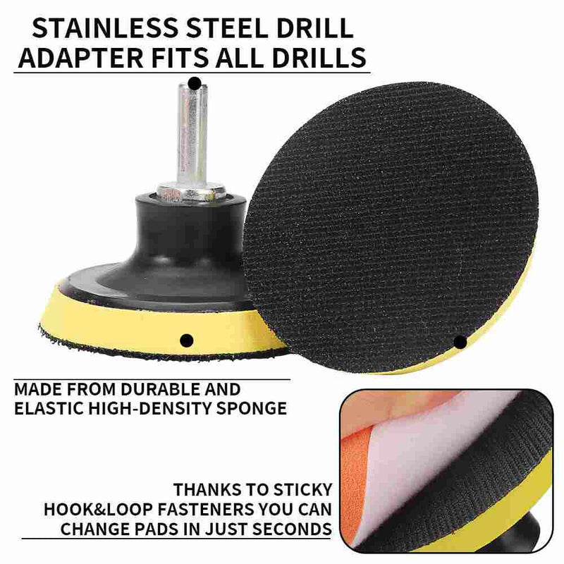 31pcs Buffing Pads Polishing Mop Car Wheel Buffer Polisher Kit Drill Attachment
