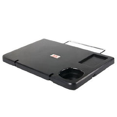 Car Multi Tray Laptop Table Cup Holder Work Desk (Black)