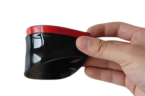 Black Tinted Car Side Mirror Rain Guard Visor (Set Of 2pcs Without Outer Packaging)